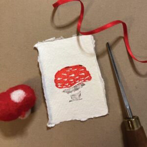Mini Mushroom Lino print - Member profile - FussyGeekWares